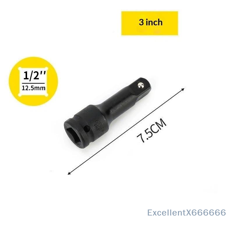 Pneumatic Impact Wrench - 1/2 Zoll Antrieb Schlagverlängerungsstange, Hochleistungs-Pneumatikhülse für