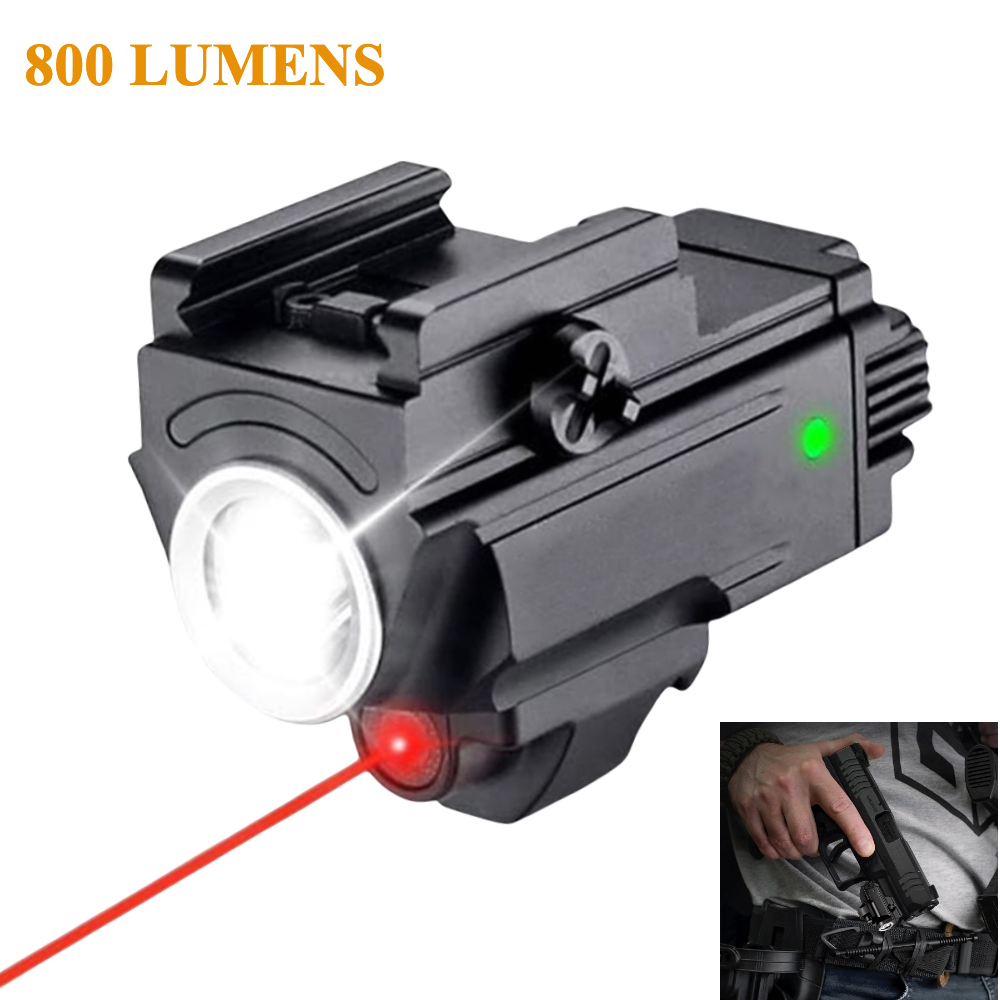 Timing Light Gun - 800 Lumen Taktische LED-Taschenlampe Combo Grün/Roter