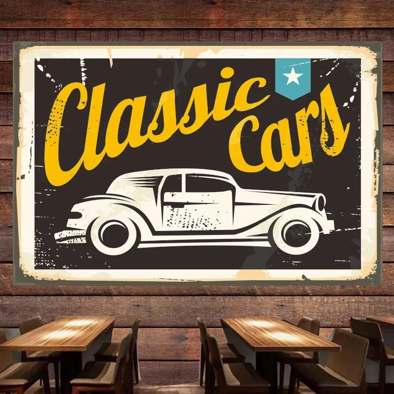 Auto Repair Shop For Sale - Klassische Auto Vintage Poster Flagge Wandbild