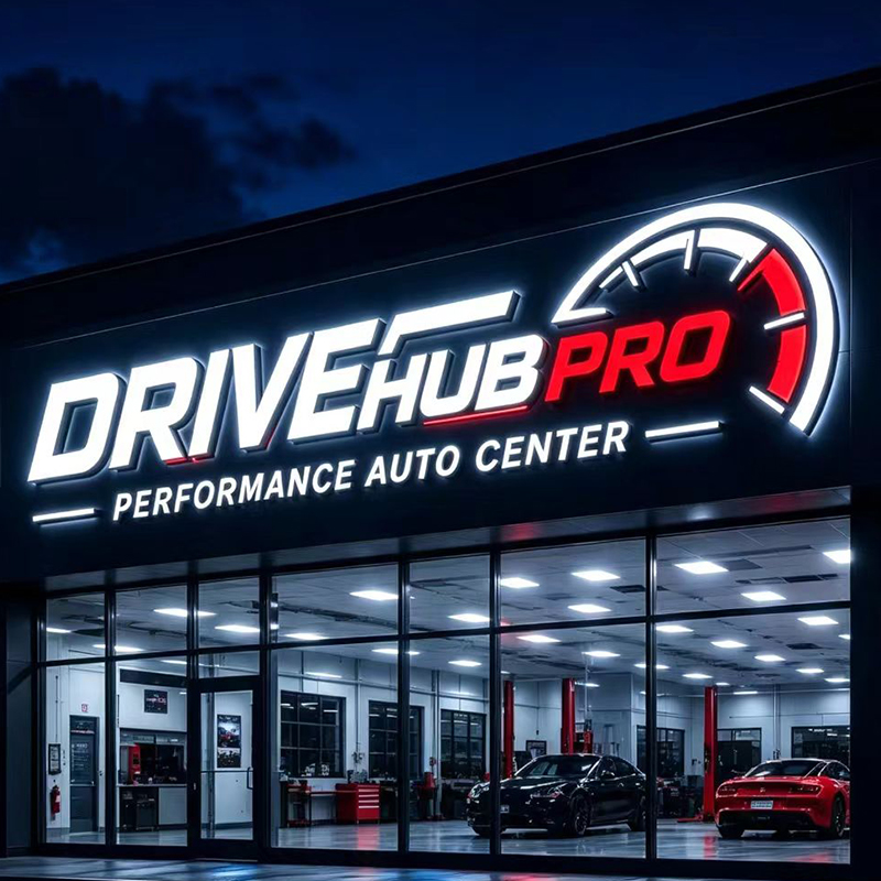 Individuelles LED-Hintergrundb – Auto Repair Shop Logo Design Bewertung und Preis