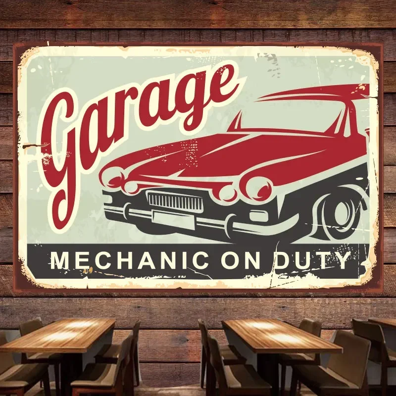 MECHANIC ON DUTY Vintage Cars  – Auto Repair Shop Banners Bewertung und Preis
